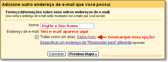 Adicionar e-mail pop3 - Etapa 04