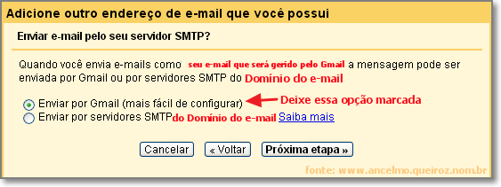 Adicionar e-mail pop3 - Etapa 05