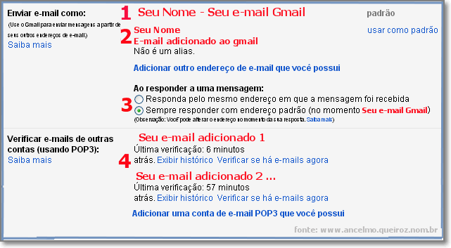 Adicionar e-mail pop3 - Completo