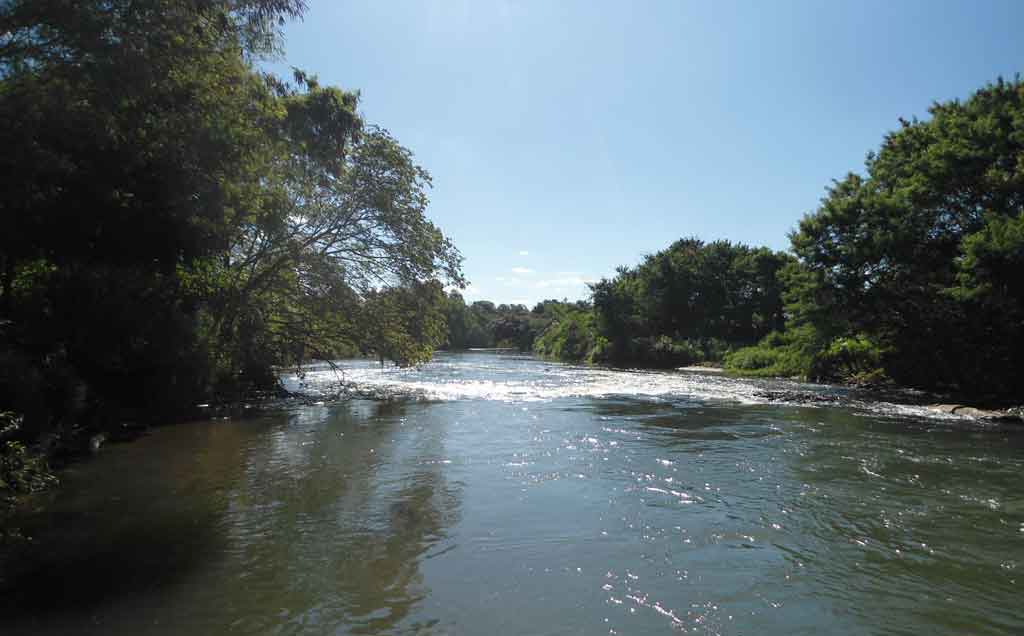 Rio Uberabinha, nem parece que estamos dentro da cidade...